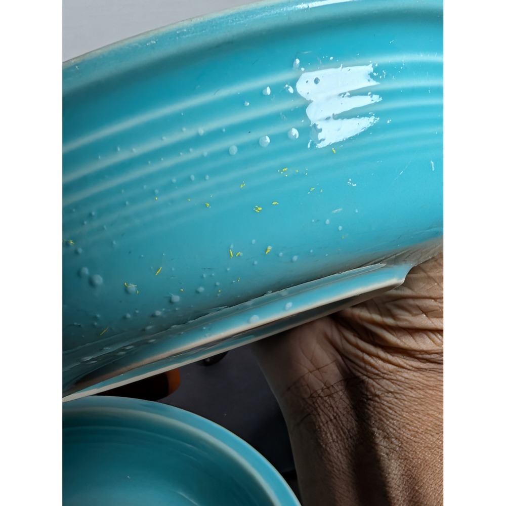 Fiesta Lot of 4 Turquoise Bowl Made In The USA - Picture 5 of 6